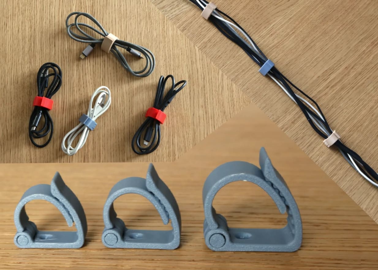 3d printed useful gadgets_3d printed cable management